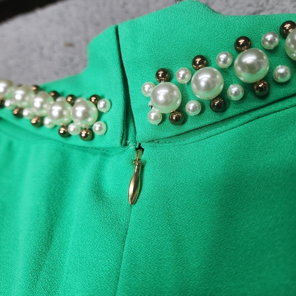 LILY PULITZER Women's Size 14 Portia Embellished Mock Neck Shift Dress - Picture 9 of 12